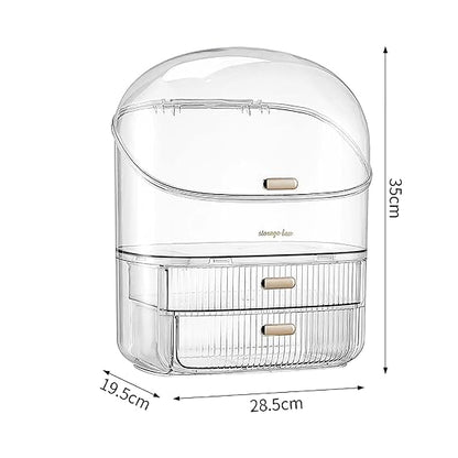 Makeup Organizer with Drawer Storage Organizer | Transparent Plastic Makeup Box