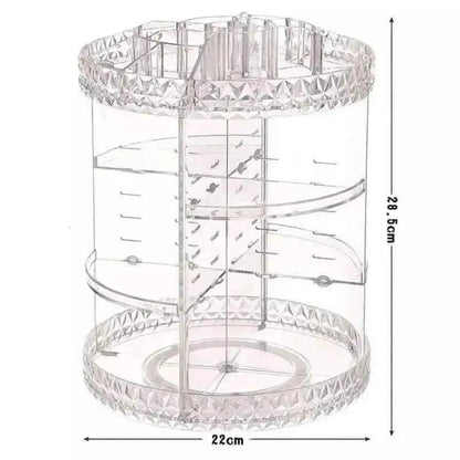 360 Rotating Makeup Organizer for Easy Access and Efficient Storage