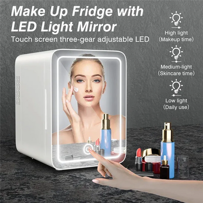 Compact Makeup Fridge: Cooler & Warmer for Car Use