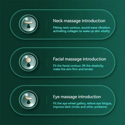 3-in-1 facial massager face lift microcurrent facial instrument anti-aging skin tightening machine facial massager