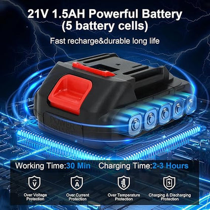 Portable High Pressure Washer with battery and 5M Tube, Wireless Car Pressure Washer Gun,