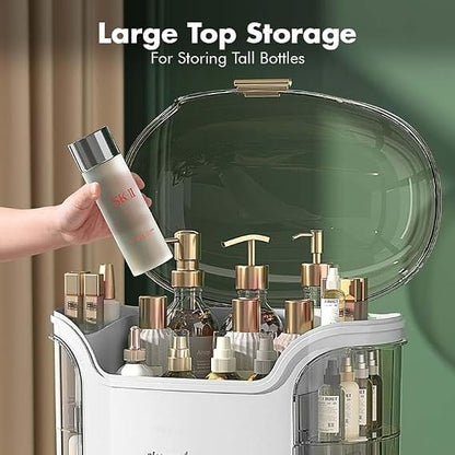 Makeup Organisers with Dust-Proof Cover | Premium Storage Box